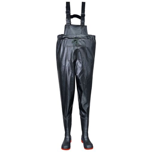 Picture of Portwest FW74 Safety Chest Wader S5 - Black (UK Size 13 Only)