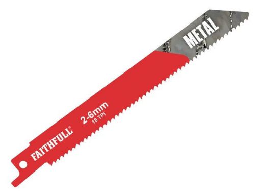 Picture of Faithfull S918E Sabre Saw Blade Metal 150mm 18 TPI (Pack of 5)