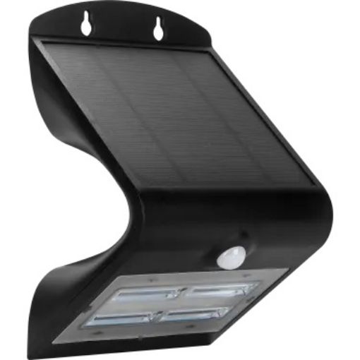 Picture of Luceco Solar Guardian 3.2w LED Floodlight With PIR Sensor - Black