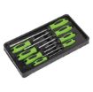 Picture of Sealey 8 Piece Screwdriver Set - Hi-Vis Green