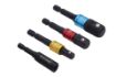 Picture of Blue Spot Tools Colour Coded Impact Socket Adaptors (1/4"-3/8"-1/2") & Bit Holder