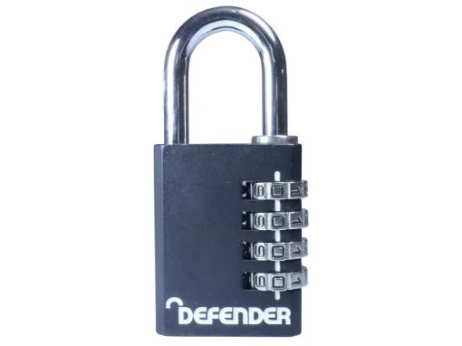 Picture of Squire Defender Black Die-Cast Combination Padlock 40mm