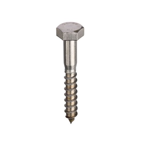 Picture of DIN571 Zinc Plated Hex Head Coach Screws (M6, M8, M10 & M12)