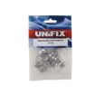 Picture of Unifix Screw Caps - Chrome/White/Black,  Packs of 20