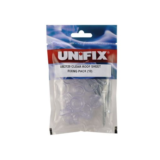 Picture of Unifix Clear Roof Sheet Fixings - Pack of 10