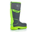 Picture of BuckBootz BBZ8000 S5 360° High Visibility Neoprene/Rubber Safety Wellington Boot with Ankle Protection Grey/Green