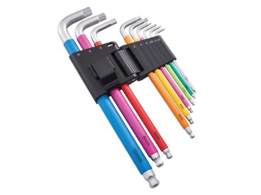 Picture of Faithfull 9 Piece Colour Coded Hex Key Set