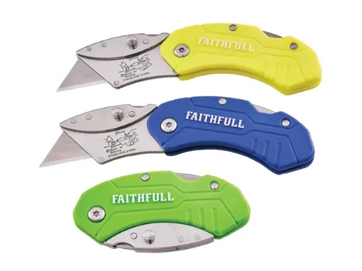 Picture of Faithfull Hi-Vis Folding Utility Knife