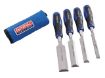 Picture of Faithfull 4 Piece Soft Grip Chisel Set + Storage Wallet