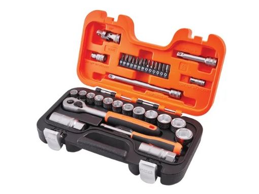 Picture of Bahco 34 Piece Socket Set, Metric 3/8in Drive + 1/4in Accessories