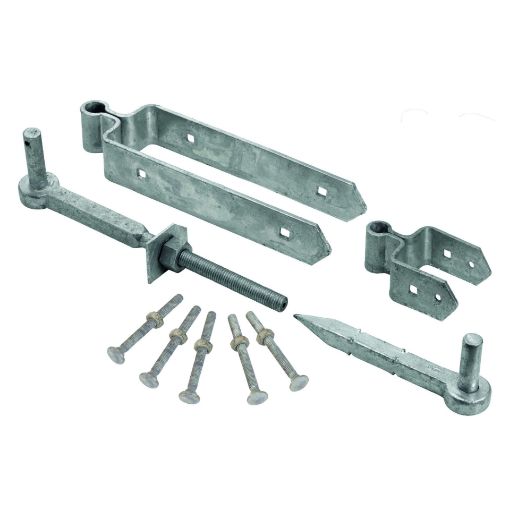 Picture of Perry Trade Heavy Fieldgate Hinge Set - Galvanised