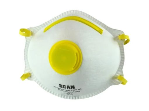 Picture of Scan Moulded Disposable Mask Valved FFP1 Protection (Pack 3)